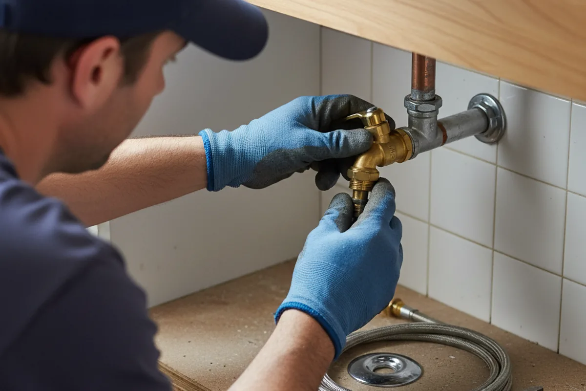 Shutoff valve and fitting work during Faucet and Fixture Repair in Warrenton